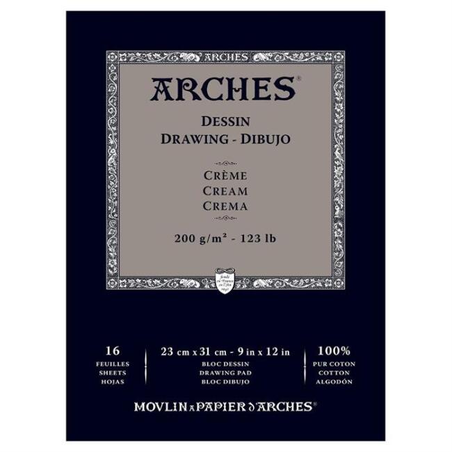 Arches Eskiz Defteri Cream 200 g 23x31 cm 16 Yaprak N:1795114 - 2