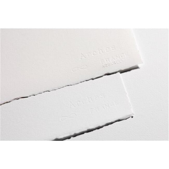Arches Rulo Sulu Boya Kağıdı Hot Press Naturel White 300 g 113x914 cm - 1