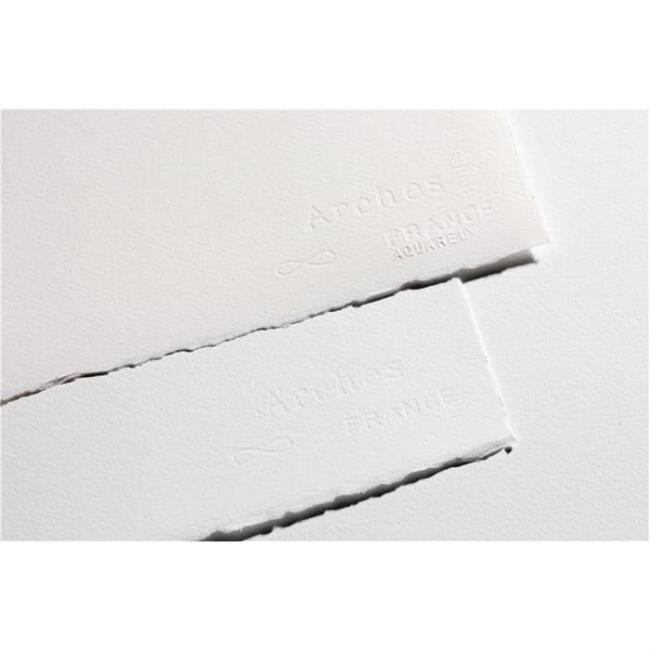Arches Rulo Sulu Boya Kağıdı Hot Press Naturel White 300 g 113x914 cm - 2