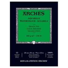 Arches Cold Press Sulu Boya Blok 300 g 23x31 cm 12 Yaprak - ARCHES
