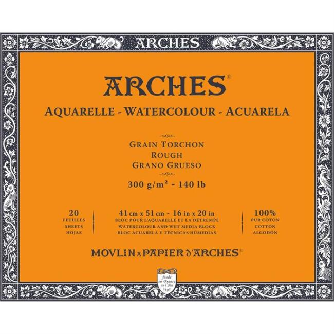 Arches Sulu Boya Blok Defter 300 g 41x51 cm 20 Yaprak N:1711610 - 1