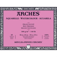 Arches Sulu Boya Blok Defter 300 g Hot Pres 46x61 cm 20 Yaprak N:A1795076 - Arches (1)