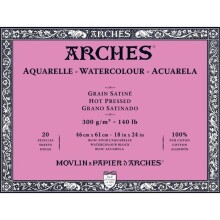 Arches Sulu Boya Blok Defter 300 g Hot Pres 46x61 cm 20 Yaprak N:A1795076 - Arches