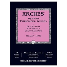 Arches Sulu Boya Blok Defter 300 g 23x31 cm 12 Yaprak - ARCHES