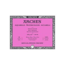 Arches Sulu Boya Blok Defter 300 g Hot Pressed 23x31 cm 20 Yaprak - Arches