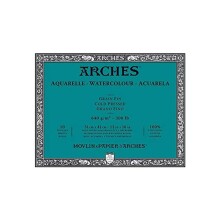 Arches Sulu Boya Kağıdı Blok 640 g 26x36 cm 10 Yaprak - Arches