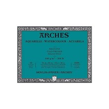 Arches Sulu Boya Blok Defter 640 g 26x36 cm 10 Yaprak - ARCHES