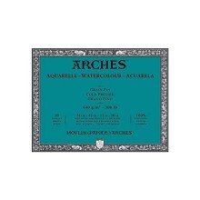 Arches Sulu Boya Blok Defter 640 g 31x41 cm 10 Yaprak - Arches