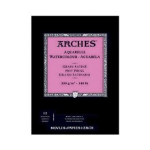 Arches Sulu Boya Blok Defter Düz Doku 300 g A3 12 Yaprak - Arches