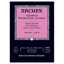 Arches Sulu Boya Blok Defter Düz Doku 300 g A5 12 Yaprak - Arches (1)