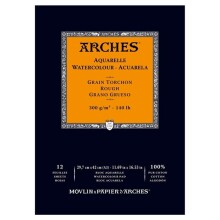 Arches Sulu Boya Blok Defter Kalın Doku 300 g A3 12 Yaprak - ARCHES