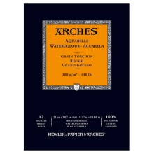 Arches Sulu Boya Blok Defter Kalın Doku 300 g A4 12 Yaprak - Arches
