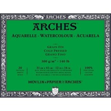 Arches Sulu Boya Blok Defter Orta Doku 300 g 31x41 cm 20 Yaprak - Arches (1)