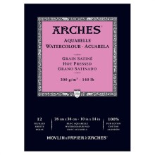 Arches Sulu Boya Blok Defter Düz Doku 300 g 26x36 cm 12 Yaprak - ARCHES