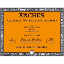 Arches Sulu Boya Blok Defter Kalın Doku 300 g 31x41 cm 20 Yaprak - ARCHES