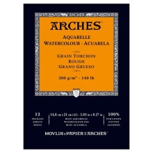 Arches Sulu Boya Blok Defter Kalın Doku 300 g A5 12 Yaprak - ARCHES