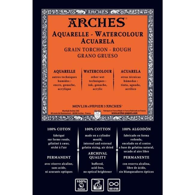 Arches Sulu Boya Rulo 300Gr.1313X9,15 Kalın Grenlı - 4