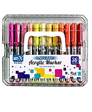 Art-X Pro-Art Fırça Uçlu Akrilik Marker Seti 36 Renk - 1