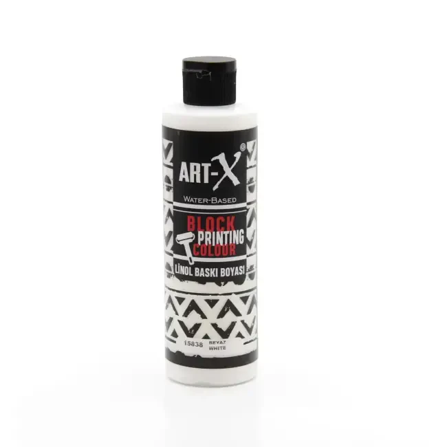 Art-X Su Bazlı Linol Baskı Boyası 240 ml Beyaz 15838 - 1
