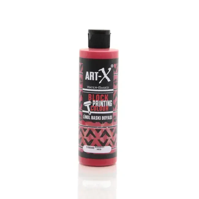 Art-X Su Bazlı Linol Baskı Boyası 240 ml Kırmızı 15840 - Rich
