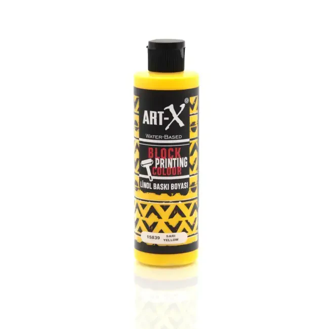 Art-X Su Bazlı Linol Baskı Boyası 240 ml Sarı 15839 - 1
