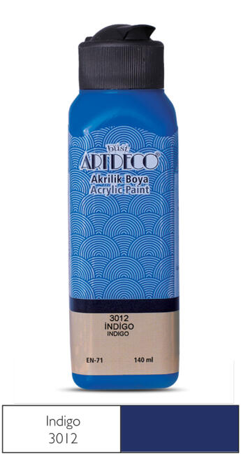 Artdeco Akrilik Boya 140 ml Indigo 3012 - 2