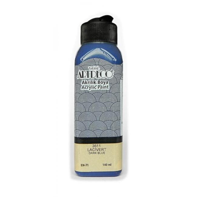 Artdeco Akrilik Boya 140 ml Lacivert 3611 - 2