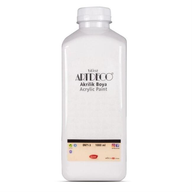 Artdeco Akrilik Boya 1000 ml Beyaz 3619 - 1