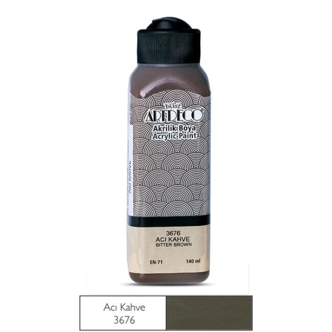 Artdeco Akrilik Boya 140 ml Acı Kahve 3676 - 1