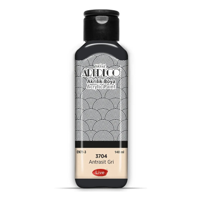 Artdeco Akrilik Boya 140 ml Antrasit Gri 3704 - Artdeco