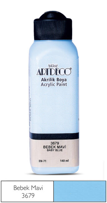 Artdeco Akrilik Boya 140 ml Bebek Mavi 3679 - 2