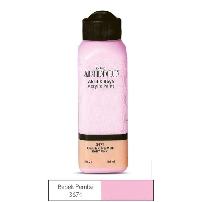 Artdeco Akrilik Boya 140 ml Bebek Pembe 3674 - 1