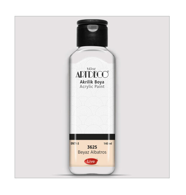 Artdeco Akrilik Boya 140 ml Beyaz Albatros 3625 - 1