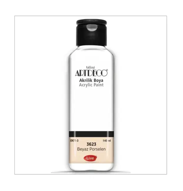 Artdeco Akrilik Boya 140 ml Beyaz Porselen 3623 - Artdeco