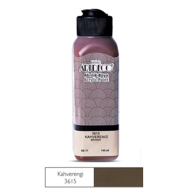 Artdeco Akrilik Boya 140 ml Kahverengi 3615 - 1