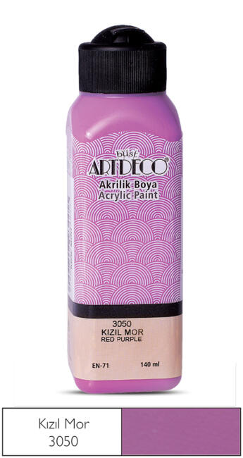 Artdeco Akrilik Boya 140 ml Kızıl Mor 3050 - 2