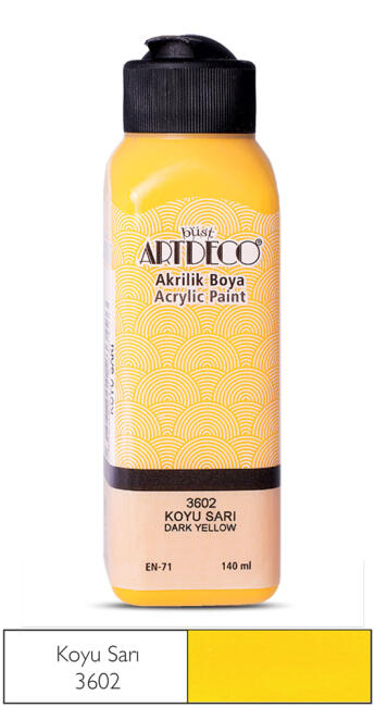 Artdeco Akrilik Boya 140 ml Koyu Sarı 3602 - 2