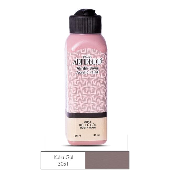 Artdeco Akrilik Boya 140 ml Küllü Gül 3051 - 1