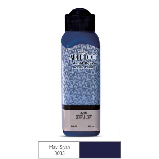 Artdeco Akrilik Boya 140 ml Mavi Siyah 3035 - 1