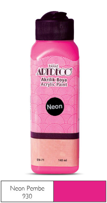 Artdeco Akrilik Boya 140 ml Neon Pembe 930 - 2