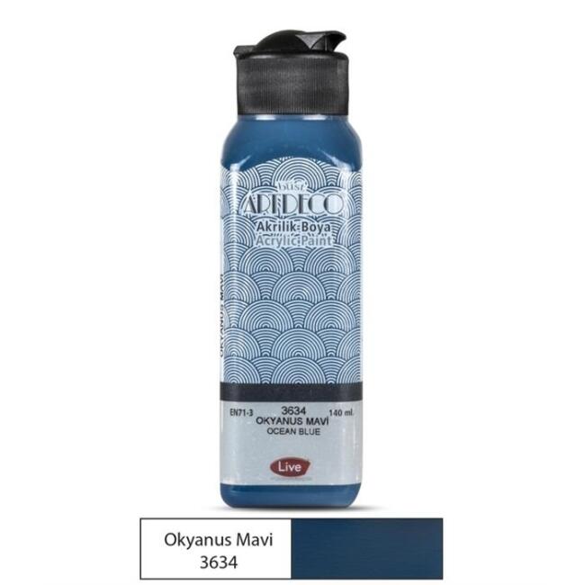 Artdeco Akrilik Boya 140 ml Okyanus Mavi 3634 - 1