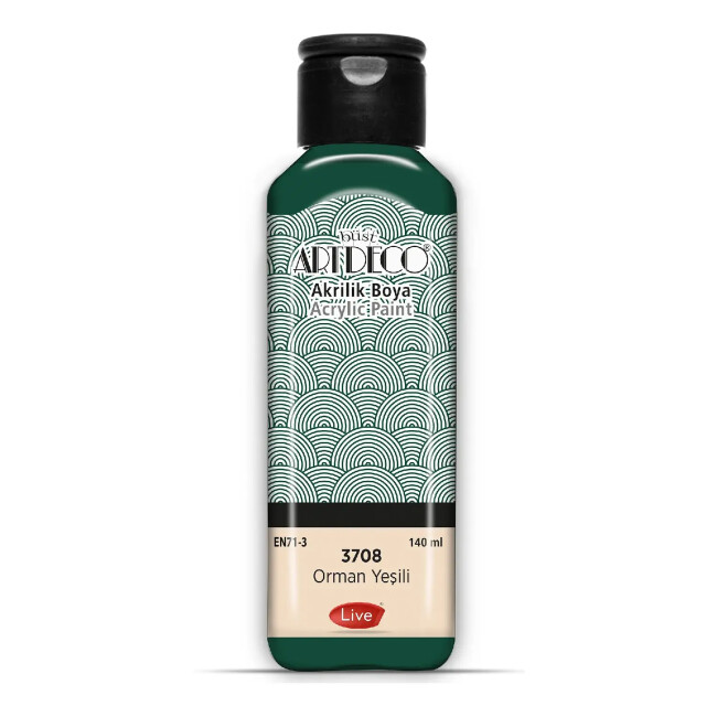 Artdeco Akrilik Boya 140 ml Orman Yeşili 3708 - Artdeco