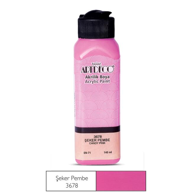 Artdeco Akrilik Boya 140 ml Şeker Pembe 3678 - 1