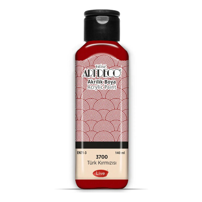 Artdeco Akrilik Boya 140 ml Türk Kırmızısı 3700 - Artdeco