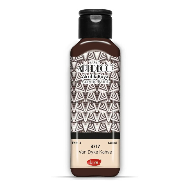 Artdeco Akrilik Boya 140 ml Van Dyke Kahve 3717 - Artdeco