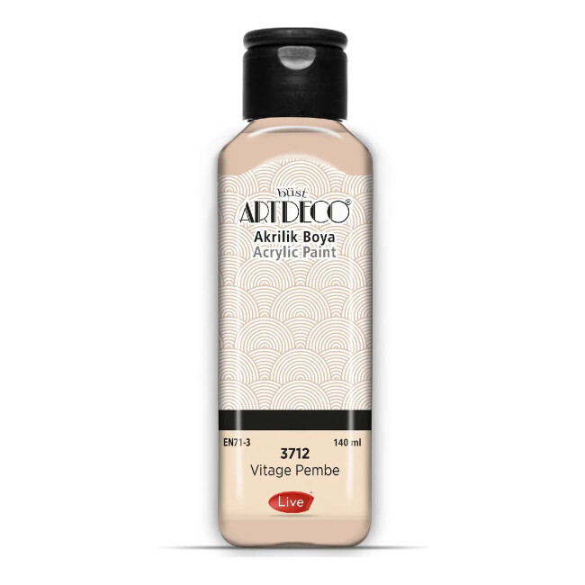 Artdeco Akrilik Boya 140 ml Vintage Pembe 3712 - Artdeco