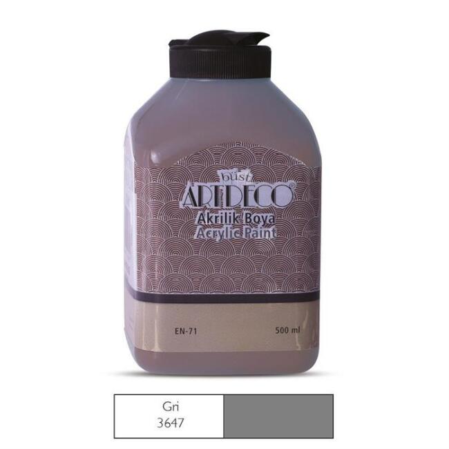 Artdeco Akrilik Boya 500 ml Gri 3647 - 1