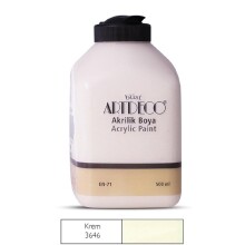 Artdeco Akrilik Boya 500 ml Krem 3646 - Artdeco