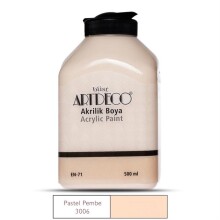 Artdeco Akrilik Boya 500 ml Pastel Pembe 3006 - Artdeco