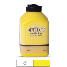 Artdeco Akrilik Boya 500 ml Sarı 3601 - 1